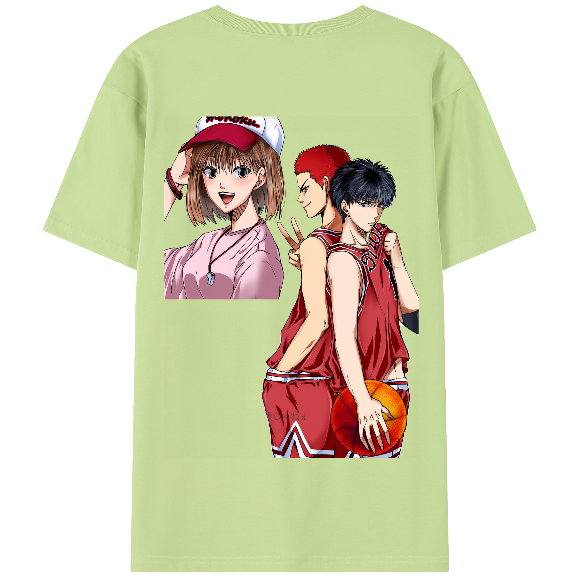 SLAM DUNK／スラムダンク 綿100％半袖Tシャツ（背面プリント）